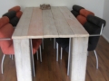 Steigerhouten eettafel